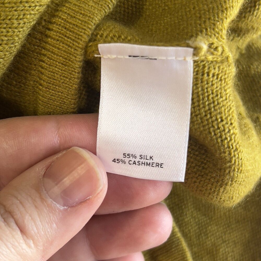 Caslon Women's Mustard Knit Hooded Long-Sleeve Pullover Sweater Size L - Picture 10 of 10